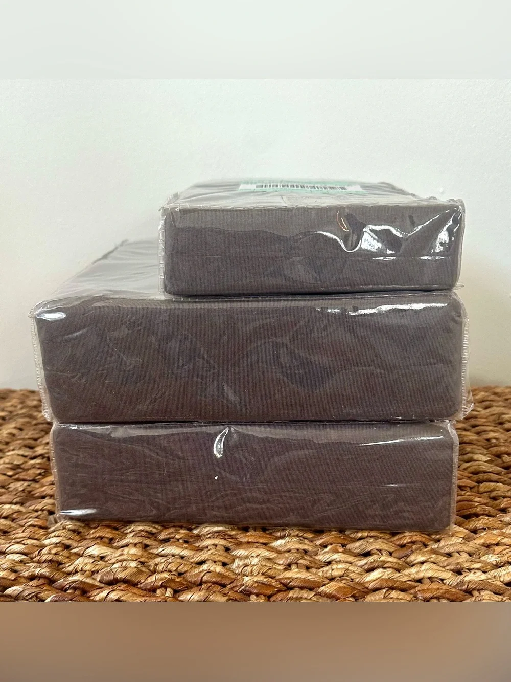Full Gray Jersey Cotton Sheet Set **New Unopened